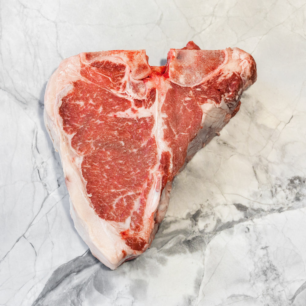 Beef T-Bone Steak Grass Fed Southern Range SR4+ | $64/kg