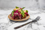 Harissa cauliflower, pomegranate and toasted almond