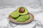 Sliced Avocado with sesame and lime