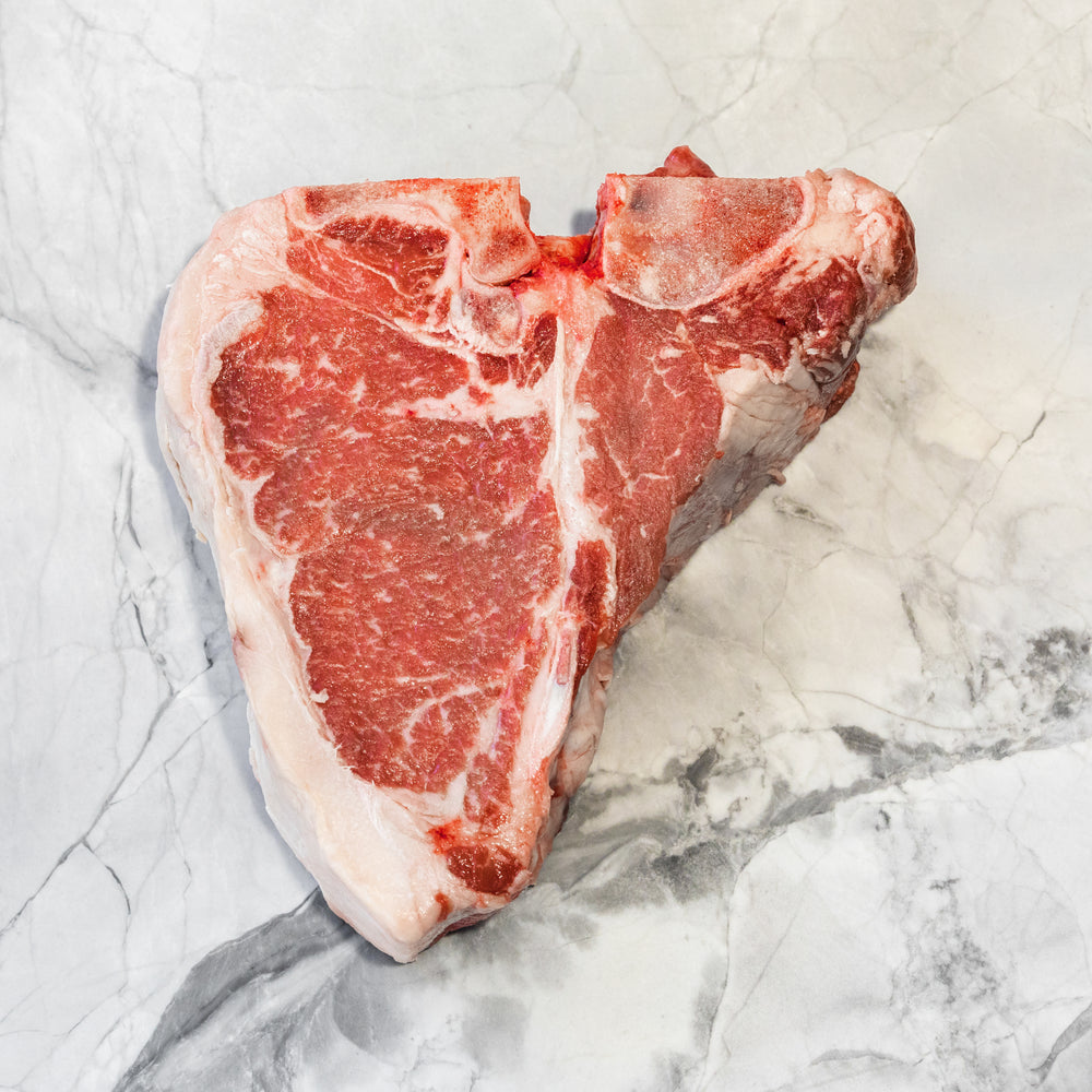 Beef T-Bone Grain Fed Portoro MB4+ | $66/kg