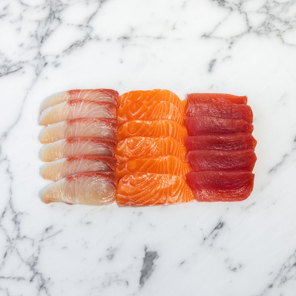 Sashimi - Mixed Set of 3: Salmon, Yellow Fin, Kingfish