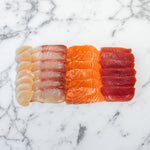 Sashimi - Mixed Set of 4: Salmon, Yellow Fin Tuna, Kingfish, Scallop