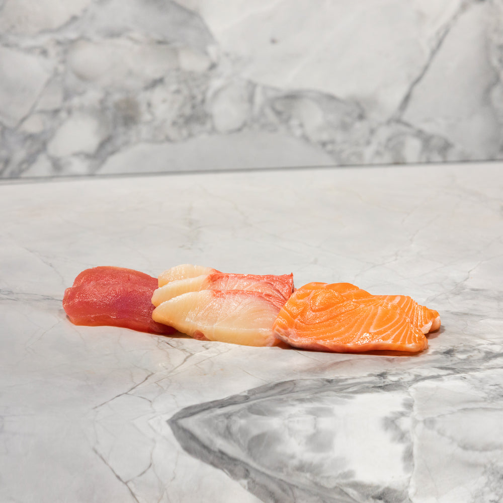 Sashimi - Mixed Set of 3: Salmon, Yellow Fin, Kingfish